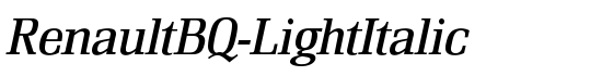 RenaultBQ-LightItalic - Download Thousands of Free Fonts at FontZone.net
