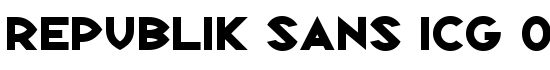 Republik Sans ICG 02 - Download Thousands of Free Fonts at FontZone.net