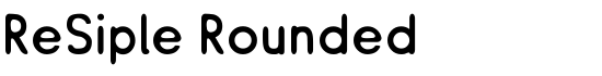 ReSiple Rounded - Download Thousands of Free Fonts at FontZone.net