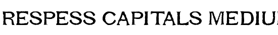 Respess Capitals Medium - Download Thousands of Free Fonts at FontZone.net
