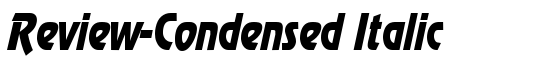 Review-Condensed Italic - Download Thousands of Free Fonts at FontZone.net