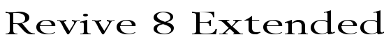 Revive 8 Extended Normal - Download Thousands of Free Fonts at FontZone.net