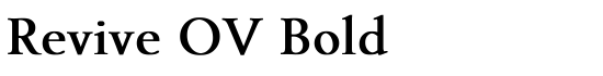 Revive OV Bold - Download Thousands of Free Fonts at FontZone.net