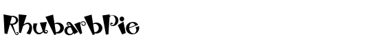 RhubarbPie - Download Thousands of Free Fonts at FontZone.net