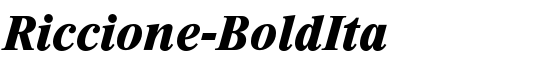 Riccione-BoldIta - Download Thousands of Free Fonts at FontZone.net