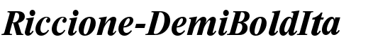 Riccione-DemiBoldIta - Download Thousands of Free Fonts at FontZone.net