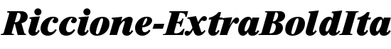 Riccione-ExtraBoldIta - Download Thousands of Free Fonts at FontZone.net