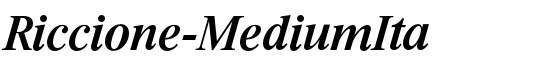 Riccione-MediumIta - Download Thousands of Free Fonts at FontZone.net