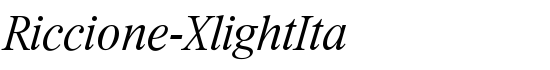 Riccione-XlightIta - Download Thousands of Free Fonts at FontZone.net