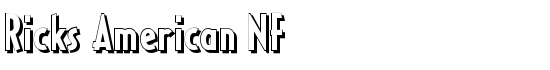 Ricks American NF - Download Thousands of Free Fonts at FontZone.net