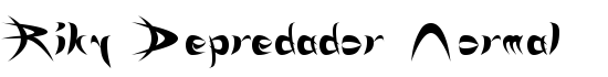 Riky Depredador Normal - Download Thousands of Free Fonts at FontZone.net