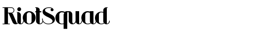 RiotSquad - Download Thousands of Free Fonts at FontZone.net