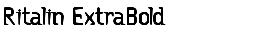 Ritalin ExtraBold - Download Thousands of Free Fonts at FontZone.net
