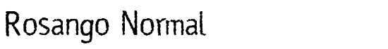 Rosango Normal - Download Thousands of Free Fonts at FontZone.net