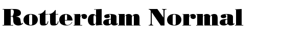 Rotterdam Normal - Download Thousands of Free Fonts at FontZone.net