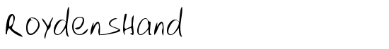 RoydensHand - Download Thousands of Free Fonts at FontZone.net