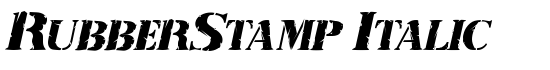 RubberStamp Italic - Download Thousands of Free Fonts at FontZone.net