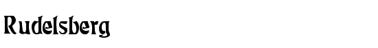 Rudelsberg - Download Thousands of Free Fonts at FontZone.net
