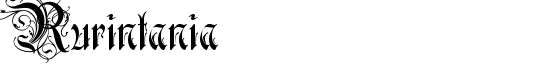 Rurintania - Download Thousands of Free Fonts at FontZone.net