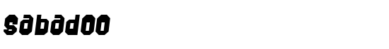 Sabadoo - Download Thousands of Free Fonts at FontZone.net