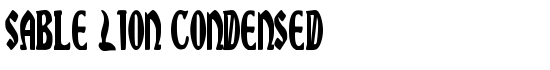 Sable Lion Condensed - Download Thousands of Free Fonts at FontZone.net