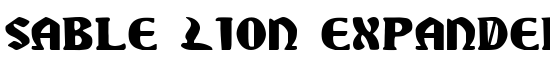 Sable Lion Expanded - Download Thousands of Free Fonts at FontZone.net