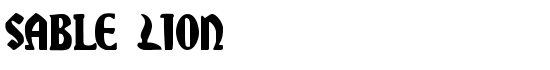 Sable Lion - Download Thousands of Free Fonts at FontZone.net