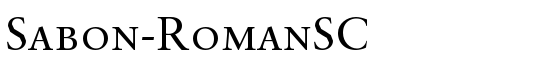 Sabon-RomanSC - Download Thousands of Free Fonts at FontZone.net