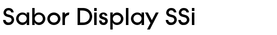 Sabor Display SSi - Download Thousands of Free Fonts at FontZone.net
