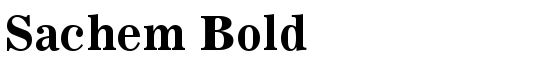 Sachem Bold - Download Thousands of Free Fonts at FontZone.net