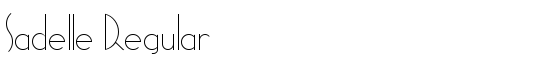 Sadelle Regular - Download Thousands of Free Fonts at FontZone.net