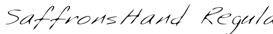 SaffronsHand Regular - Download Thousands of Free Fonts at FontZone.net