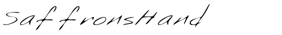 SaffronsHand - Download Thousands of Free Fonts at FontZone.net