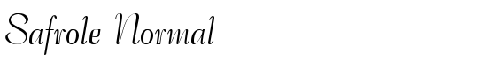 Safrole Normal - Download Thousands of Free Fonts at FontZone.net