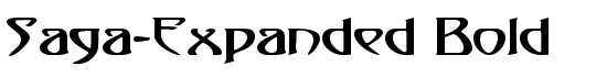 Saga-Expanded Bold - Download Thousands of Free Fonts at FontZone.net