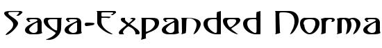 Saga-Expanded Normal - Download Thousands of Free Fonts at FontZone.net