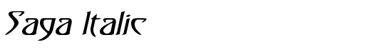 Saga Italic - Download Thousands of Free Fonts at FontZone.net