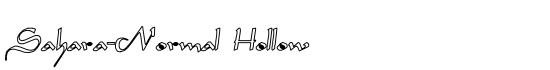 Sahara-Normal Hollow - Download Thousands of Free Fonts at FontZone.net