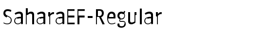 SaharaEF-Regular - Download Thousands of Free Fonts at FontZone.net