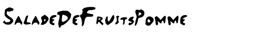 SaladeDeFruitsPomme - Download Thousands of Free Fonts at FontZone.net