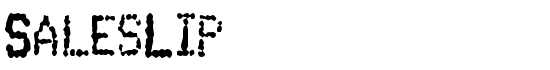 SalesLip - Download Thousands of Free Fonts at FontZone.net
