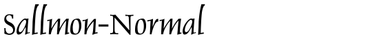 Sallmon-Normal - Download Thousands of Free Fonts at FontZone.net