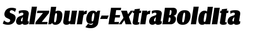 Salzburg-ExtraBoldIta - Download Thousands of Free Fonts at FontZone.net