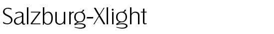 Salzburg-Xlight - Download Thousands of Free Fonts at FontZone.net