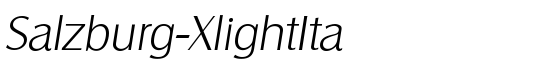 Salzburg-XlightIta - Download Thousands of Free Fonts at FontZone.net