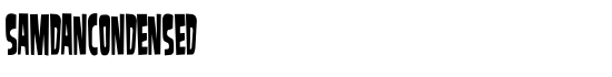 SamdanCondensed - Download Thousands of Free Fonts at FontZone.net