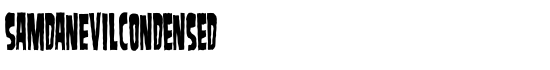 SamdanEvilCondensed - Download Thousands of Free Fonts at FontZone.net