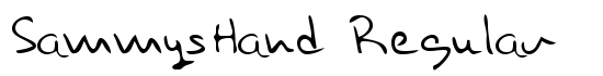 SammysHand Regular - Download Thousands of Free Fonts at FontZone.net