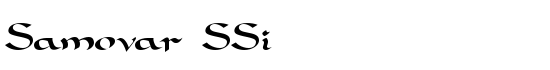 Samovar SSi - Download Thousands of Free Fonts at FontZone.net
