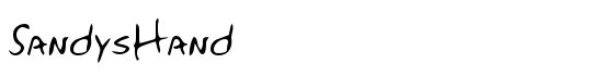 SandysHand - Download Thousands of Free Fonts at FontZone.net